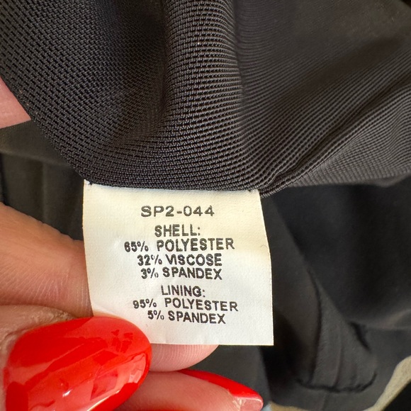 PRICE FIRM Self-Portrait Classic Black & Blue Fabric Dress Size 4 - Picture 3 of 8